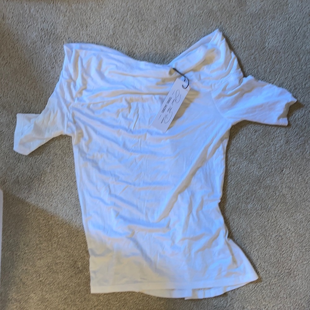 NWT Feel the Piece off the shoulder white top